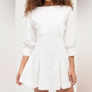 Hill House Classic White Long Sleeve Dress